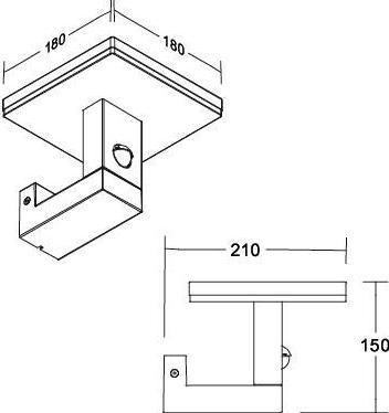 Produktbild Brumberg LED-Wandanbauleuchte (660 lm)