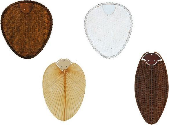 CasaFan Additional leaf set natural in bamboo / palm / rattan