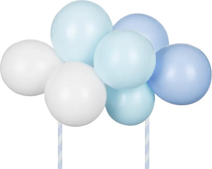 Actual product image Partydeco Cake topper - Balloons bleus (2 x)