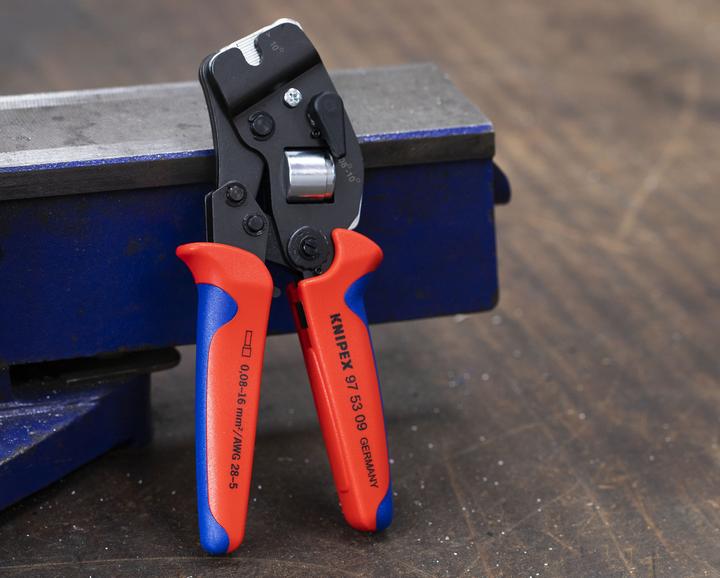 Actual product image Knipex Self-Adjusting Crimping Pliers for wire ferrules (190 mm)