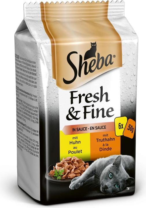 Actual product image Sheba Fresh & Fine in sauce (Adult, 6 pcs., 300 g)