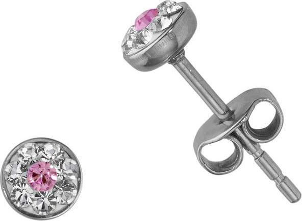 Bijouteria Ohrstecker (Edelstahl, Kristall)