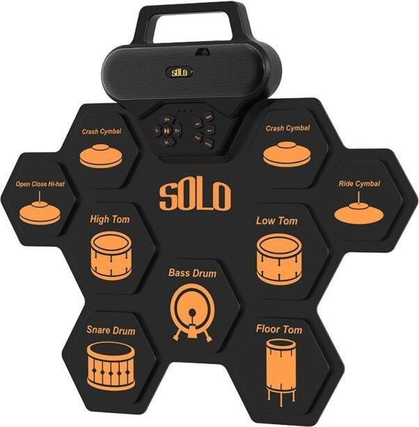 Produktbild NoName NN SOLO zusammenrollbares elektronisches Schlagzeug USB-C MP3 (E-Drum)
