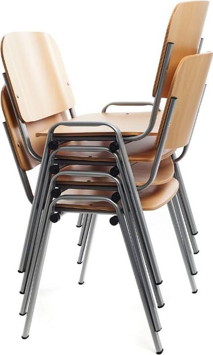 Productafbeelding Rocada 4 bezoekersstoelen 974VE beukenhout