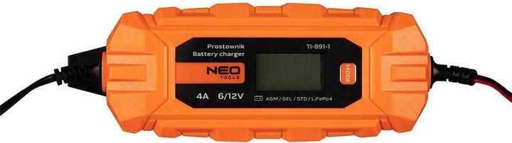 Actual product image Neo Automatic charger 4A/70W 3-120Ah for acid / AGM / GEL batteries