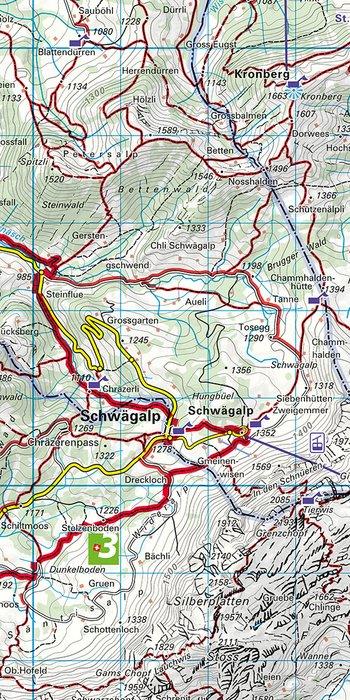 Actual product image Hiking map 09 Appenzell - Säntis - St.Gallen