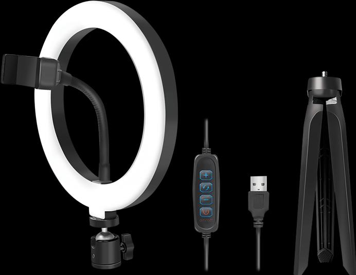 Image du produit LogiLink Éclairage annulaire pour smartphone (éclairage annulaire)