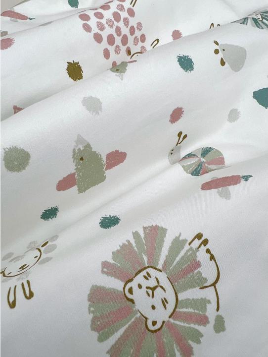 Actual product image Odenwälder Baby summer sleeping bag unpadded Wildlife Green size 90 (90 cm, 0.5 TOG)
