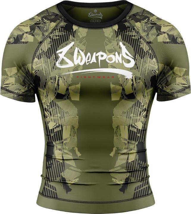 Image du produit 8Weapons 8 WEAPONS Rashguard, S/S, Hit 2.0, olive-black, XL (XL)