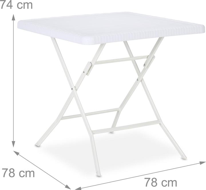 Produktbild Relaxdays Gartentisch (78 cm)