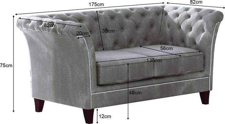 Actual product image Ropez Derby (2 person sofa)