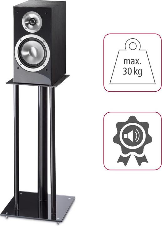 Actual product image Hama 49813 Speaker stand (1 pair, Stand, Not movable)