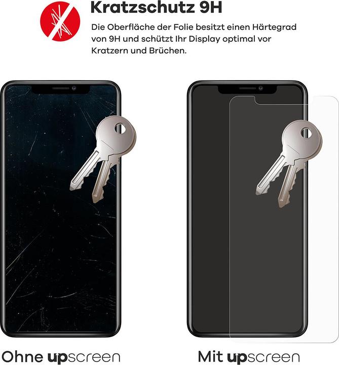 Actual product image upscreen Scratch Shield Glass (1 Piece, Apple iPhone 12)