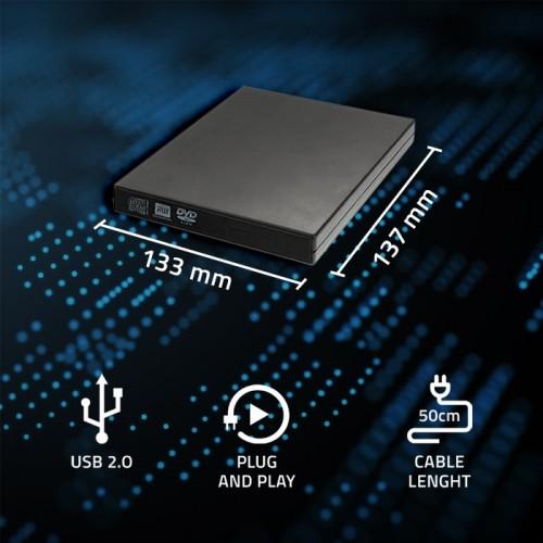 Immagine prodotto Qoltec Registratore DVD-RW esterno USB 2:0