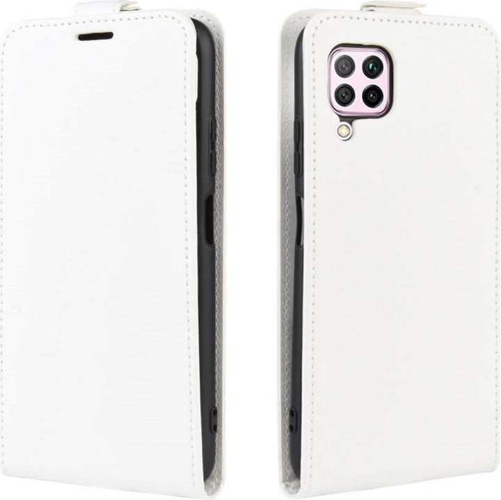 Produktbild Cover-Discount Huawei P40 Lite - Klassisches Flip Case vertikal weiss (Huawei P40 Lite)