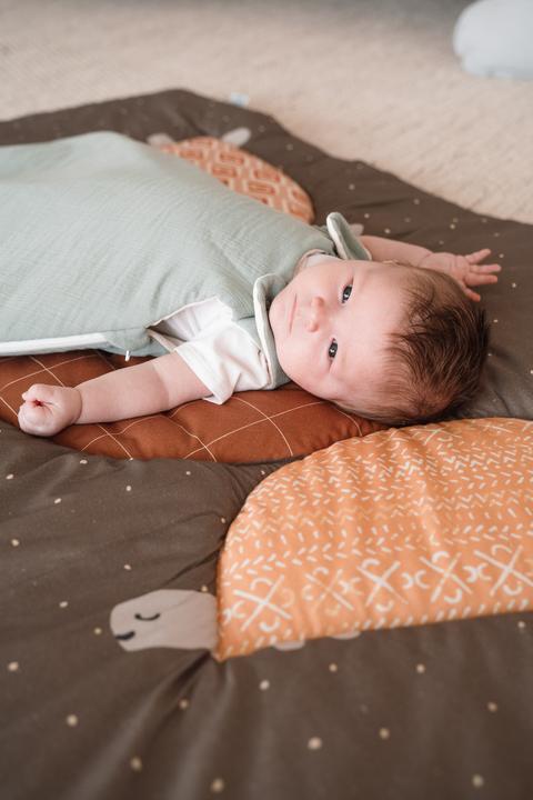 Actual product image Julius Zöllner Organic Turtles 95 x 135 cm Toddler Blanket