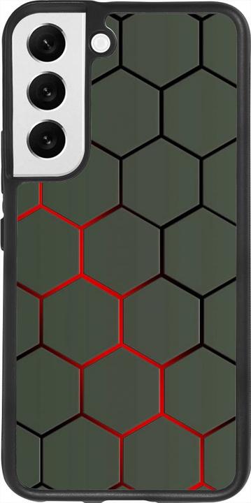 Image du produit PhoneLook Coque Silicone rigide noir Geometric Line red (Samsung Galaxy S22+)