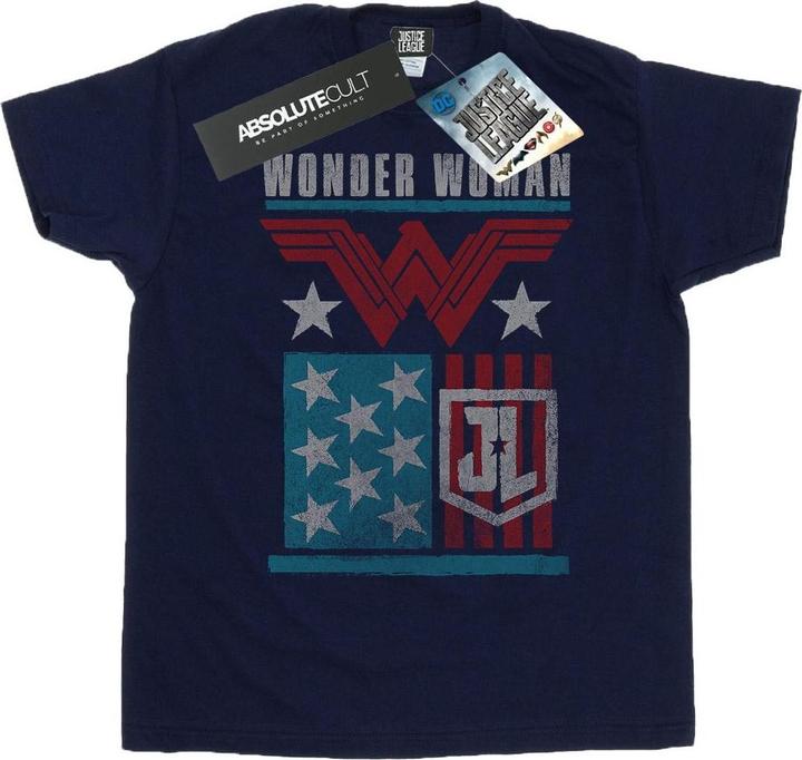 Produktbild Justice League Movie Wonder Woman Flag TShirt (XL)