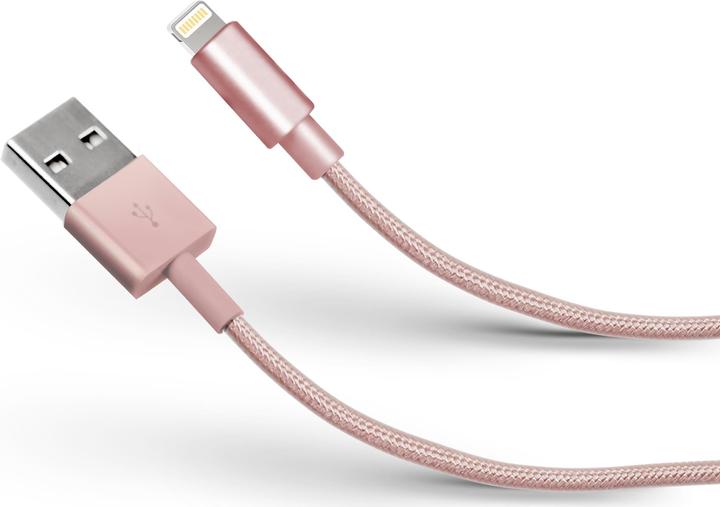 Produktbild SBS Lade- und Datenübertragungskabel Apple Lightning - Gold Collection (1 m, USB 2.0)