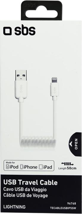 Actual product image SBS Data cable USB 2.0 to Apple Lightning (0.50 m, USB 2.0)