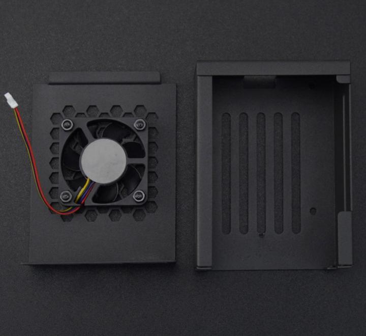 Produktbild DFRobot Raspberry Pi 5 Metallgehäuse mit Kühlkörper und Silent Lüfter