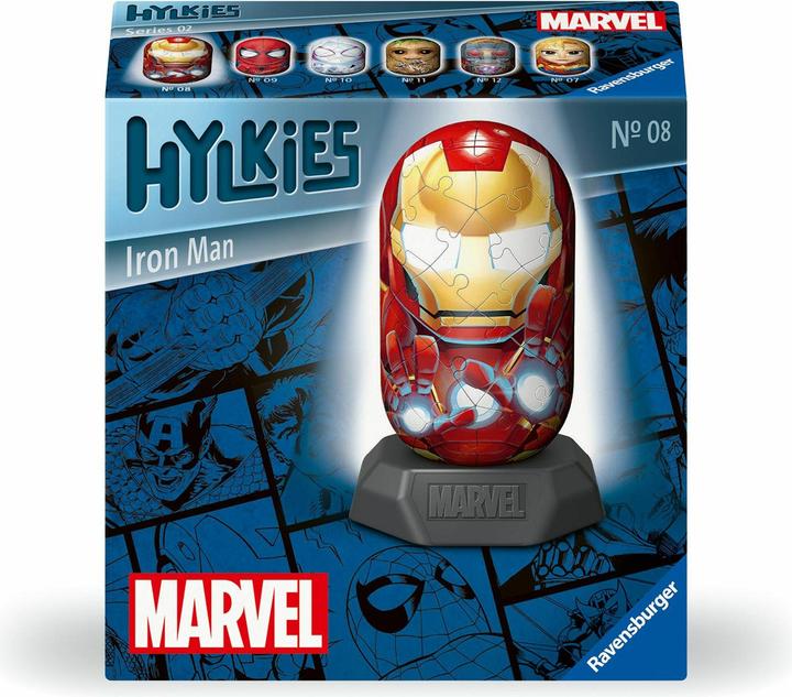 Produktbild Ravensburger Hylkies: Die neue Sammelfigurenreihe zum selbst zusammenbauen. Figur #08 - Iron Man - (54 Teile)