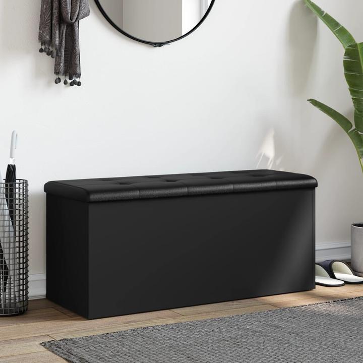Produktbild VidaXL Sitzbank mit Stauraum Schwarz 102x42x45 cm (42 cm)