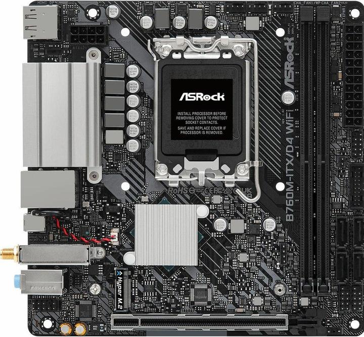 Produktbild AsRock B760M-ITX/D4 WiFi (LGA 1700, Intel B760, Mini-ITX)
