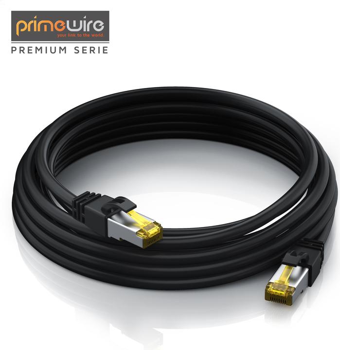 Actual product image Primewire CAT.7 network cable - Ethernet Gigabit Lan cable RJ45 - 10 Gbit/s - patch cable - comp. CAT.6 CAT.8 (S/FTP, PiMF, CAT7, 25 m)