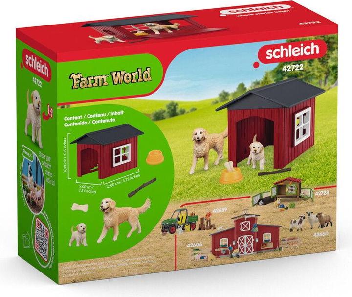 Image du produit Schleich Niche pour chiens avec Goldenretriever