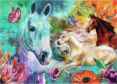 Actual product image Ravensburger Puzzle Fantasy Horses 300 pieces extra large (300 pieces)