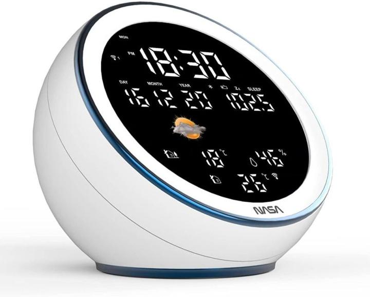 Actual product image Nasa WSP1500 white Weather Station/Speaker BT Moon