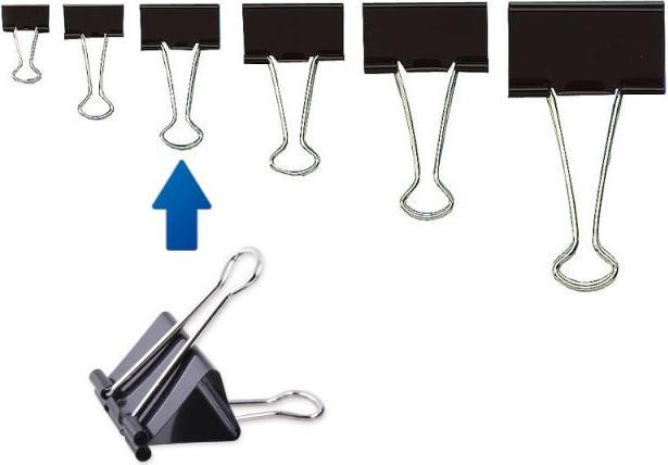Produktbild Deli Aktenklammer Foldback (1 x)