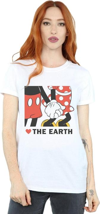 Image du produit Disney - T-shirt MICKEY MOUSE HEART THE EARTH - Femme (3XL)