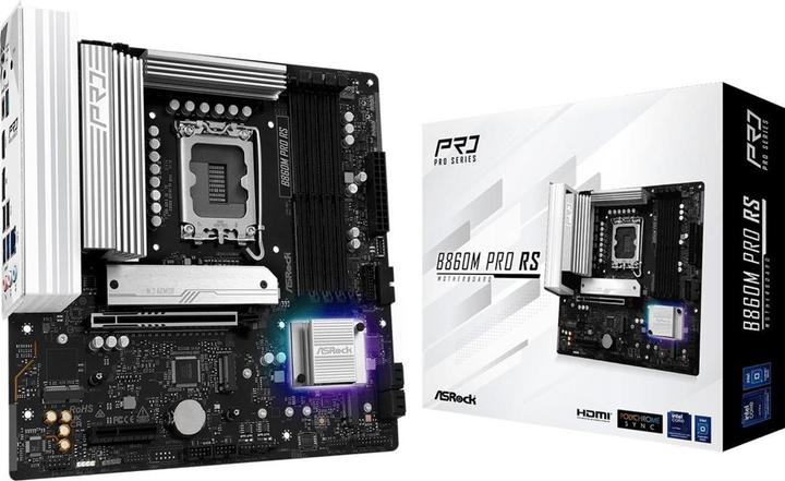 Actual product image AsRock B860M Pro RS DDR5 Intel S retail (LGA 1851, Intel B860, mATX)