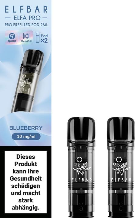 Elfbar ELFA Pro - 2ml PODs 10mg, Blueberry (Bilberry)