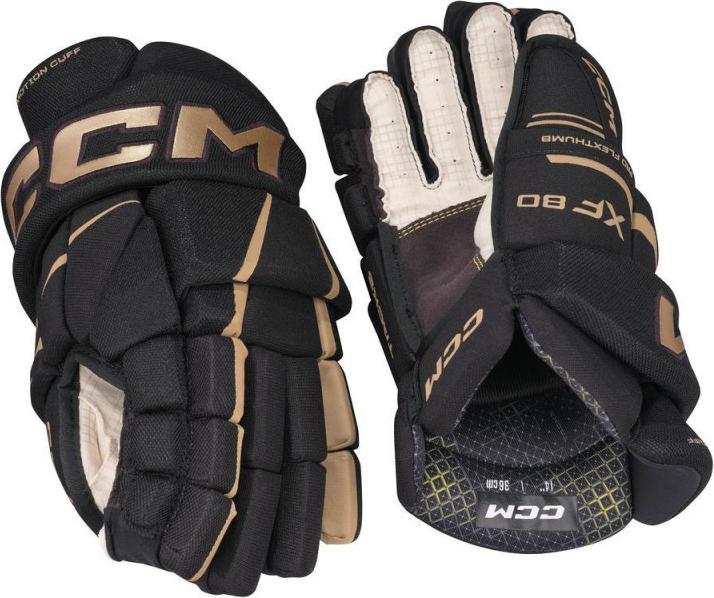 Produktbild CCM Tacks XF80 JR Hockeyhandschuhe (12"/30 cm, Schwarz/Orange) (10)