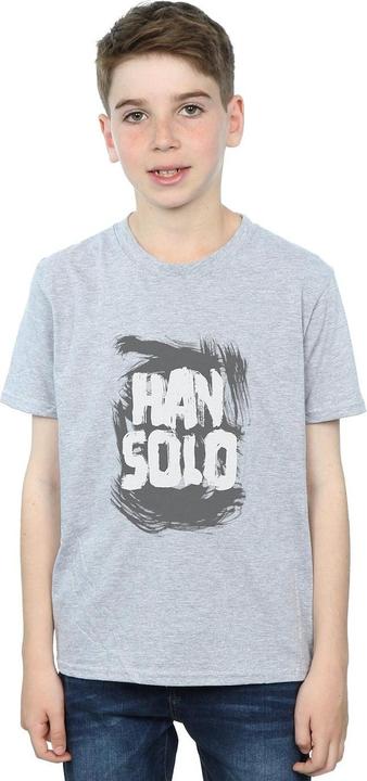 Actual product image Star Wars Boys Han Solo Text T-Shirt (152, 158)