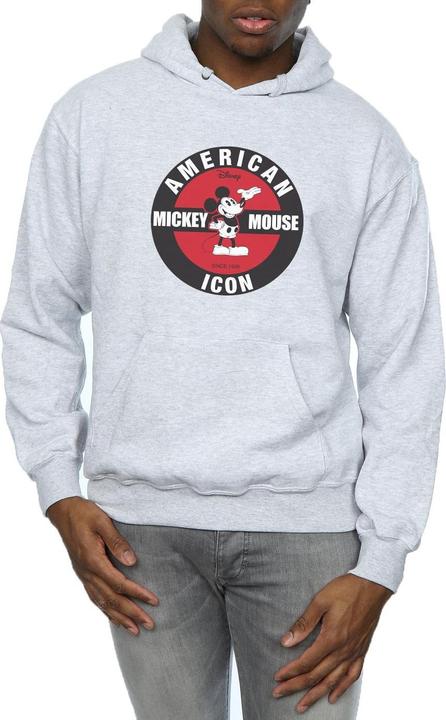 Immagine prodotto Disney Mickey Mouse American Icon Felpa con Cappuccio Uomo (S)