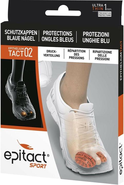 Epitact Sport Schutzkappen blaue Nägel EpitheliumTact 02, Gr. L 34 mm (L)