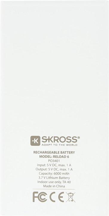 Image du produit Skross Recharge 6 (6000 mAh, 22.20 Wh)