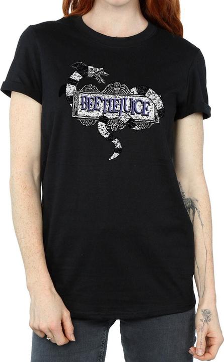 Produktbild Beetlejuice Sandwurm Logo Baumwolle Boyfriend TShirt (L)