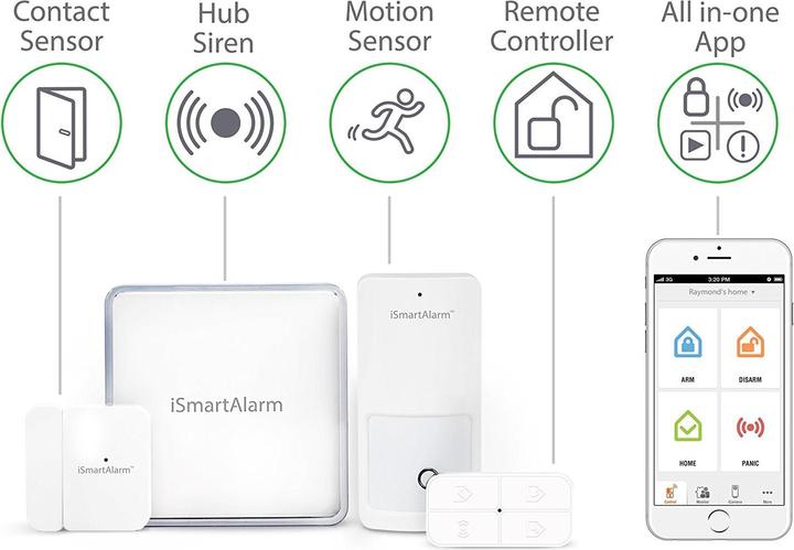 Image du produit iSmartAlarm Home Security System pack de démarrage