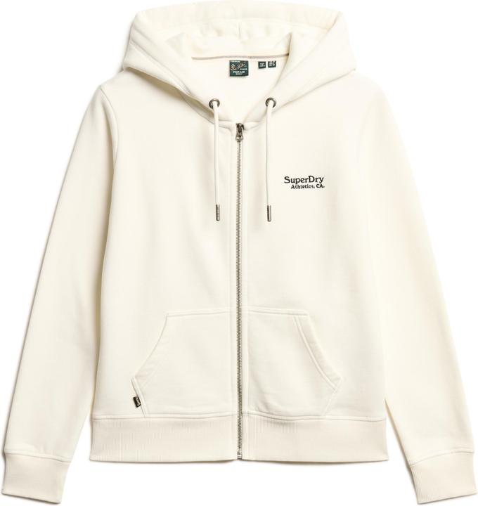 Superdry ESSENTIAL LOGO ZIP SWEATSHIRT Dames Vest - Wit (10)