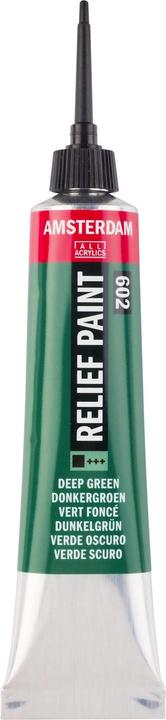 Produktbild Amsterdam Acrylfarbe Reliefpaint 602 (Dunkelgrün, 20 ml)
