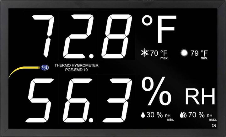 PCE Instruments PCE-EMD 10 Panelmeter 0 to 99.9 % rH (Measuring device case)