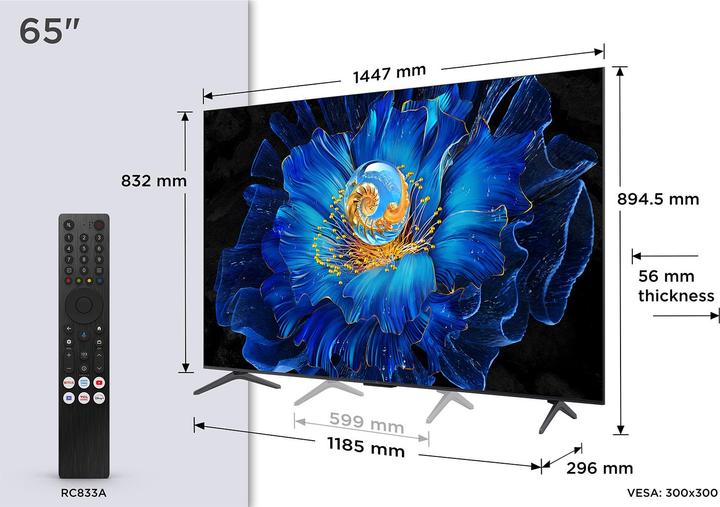 Actual product image TCL 65C6KS (65", Mini-LED, 4K, 2025)