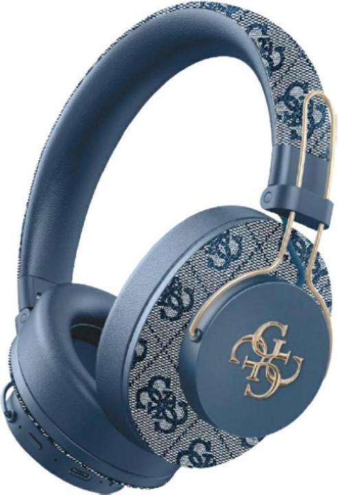 Produktbild Guess Headphones Bluetooth ENC Metal 4G Logo blue (Kabellos)