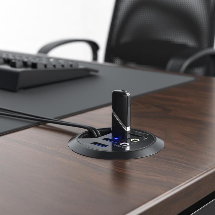 Actual product image CSL USB 3.0 Desktop Hub with Card Reader (USB-A, 7 Ports)
