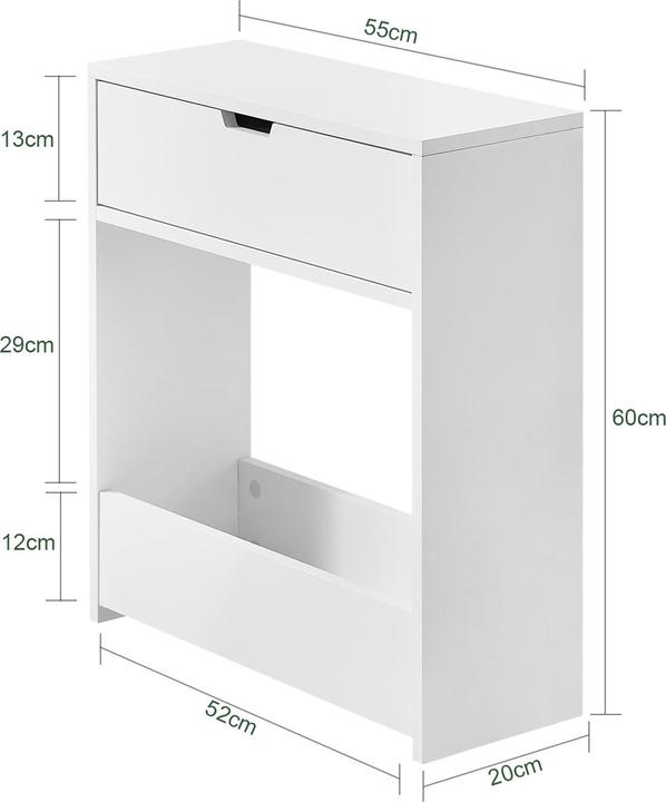 Produktbild SoBuy Nischenregal (20 x 55 x 60 cm)
